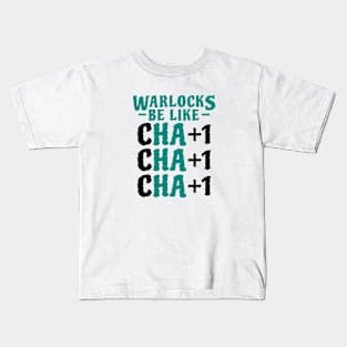 Funny Warlock Charisma Stats Kids T-Shirt